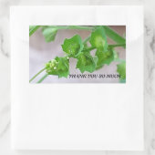 のステッ感謝していク 長方形シール (バッグ)