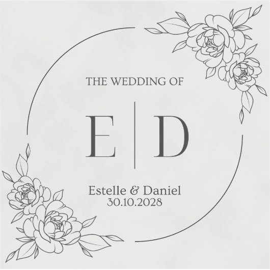 のステッ結婚ク シール (正面)