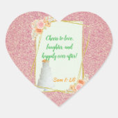 のステッ結婚ク ハートシール (正面)