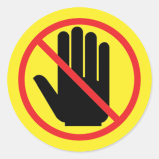 のステッ警告ク ラウンドシール