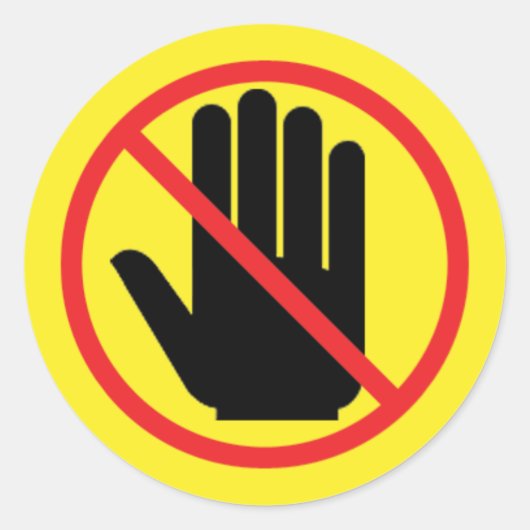 のステッ警告ク ラウンドシール (正面)