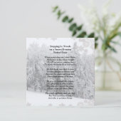 のストップバイウッズスノーイ夕べロバート・フロスト詩 カード (スタンド正面)