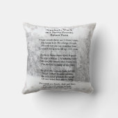 のストップバイウッズスノーイ夕べロバート・フロスト詩 クッション (裏面)