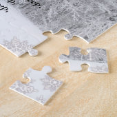 のストップバイウッズスノーイ夕べロバート・フロスト詩 ジグソーパズル (側面)