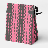 のストライプ円 – 木炭とピンクテント フェイバーボックス (裏面サイド)