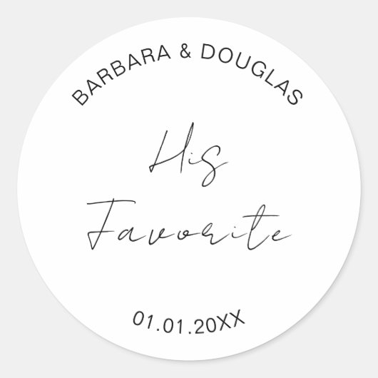 のスナック結婚バッグスイーツデザートありがとうお願い ラウンドシール (正面)