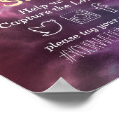 のスナップ結婚ハッシュタグ銀河系星雲 ポスター (角)