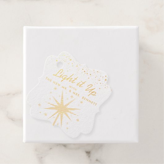 のスパ結婚ークラーのライトアップメッセージカード フェイバータグ (箱)