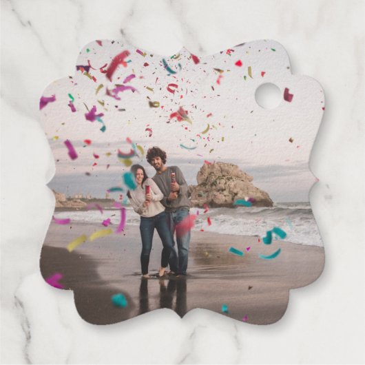 のスパ結婚ークラーのライトアップメッセージカード フェイバータグ (裏面)