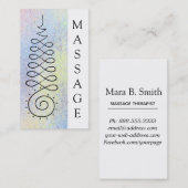 *~*のスピリチュアルの神聖な幾何学のマッサージのセラピー 名刺 (正面/裏面)