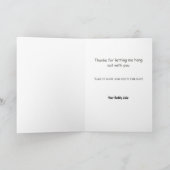 のスロぶら下がったースハッピーバースデーカード カード (内部)