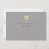 のタイムラ図解入りの、写真付きのイ結婚ン招待状アイコンおもしろい 招待状 (裏面)