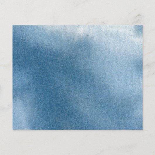 のタイムラ結婚インほこりっぽい青いフローラ、エンクロージャカード (裏面)