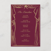 のタイムラ結婚インカー図解入りの、写真付きのテン エンクロージャーカード (正面)