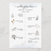 のタイムラ結婚インモダンアイコンと日程 プログラム (正面)