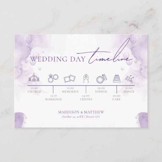 のタイムラ結婚ベンダー庭園の結婚式 エンクロージャーカード (正面)