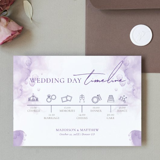 のタイムラ結婚ベンダー庭園の結婚式 エンクロージャーカード