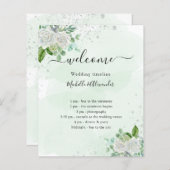 のタイムラ結婚ムプログラムの花模様緑 (正面/裏面)