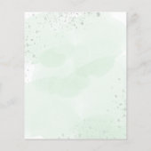 のタイムラ結婚ムプログラムの花模様緑 (裏面)