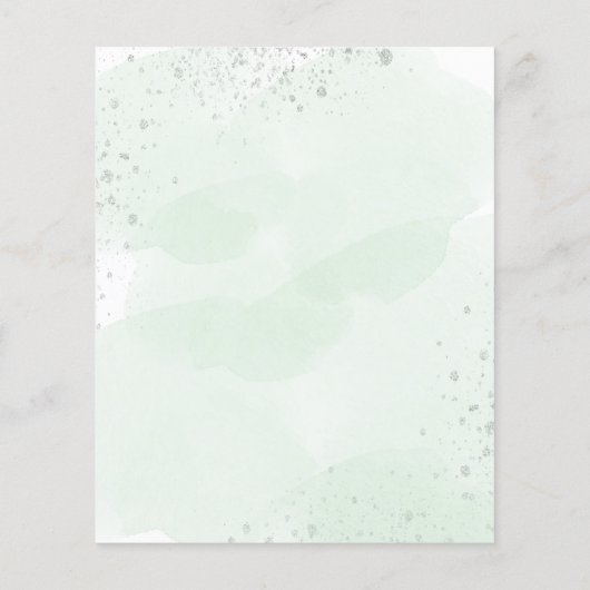 のタイムラ結婚ムプログラムの花模様緑 (裏面)