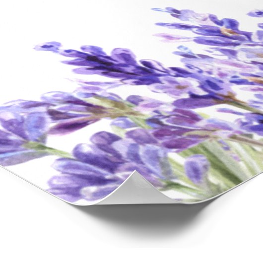 のタイムラ結婚ムプログラムlavender花模様へようこそ ポスター (角)