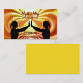 のタロット、占い師のニューエイジサービス霊魂 名刺 (正面/裏面)