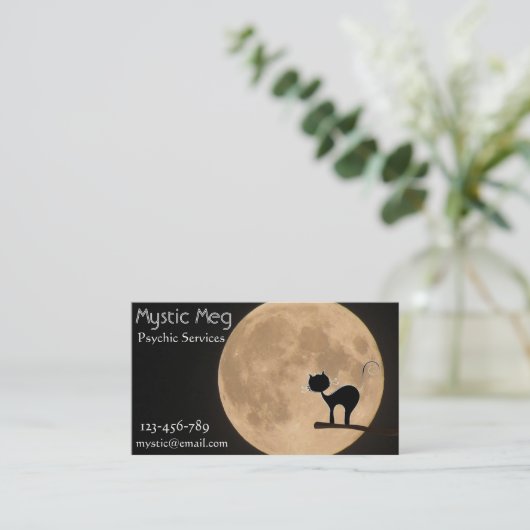 のタロット、占い師のニューエイジサービス霊魂 名刺 (スタンド正面)