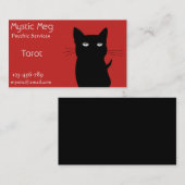 のタロット、占い師のニューエイジサービス霊魂 名刺 (正面/裏面)