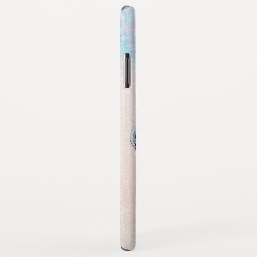 *~*のターコイズのピンクの金ゴールドのグリッターの人魚 Case-Mate iPhoneケース (裏面/右)