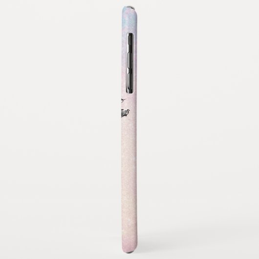 *~*のターコイズのピンクの金ゴールドのグリッターの人魚 Case-Mate iPhoneケース (裏面/左)