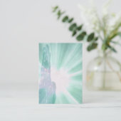 *~*のターコイズ治療光線手Lightworker 名刺 (スタンド正面)