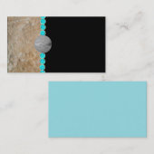 のターコイズ、素朴な名刺南西 名刺 (正面/裏面)