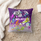 のダンス、女の子のグラフィック・デザインの枕体操 クッション (ブランケット)