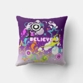 のダンス、女の子のグラフィック・デザインの枕体操 クッション (裏面)