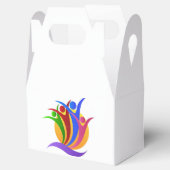 のチャリティ与えロゴのハート フェイバーボックス (オープン)