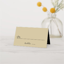 のテン結婚トプレイスカードシェード・オブ・ゴールズ&ブラック プレイスカード