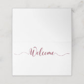 のテーブルのための結婚ブルゴーニュ座席表 プレイスカード (外部開封)