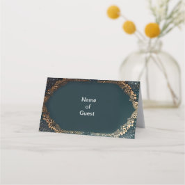 のテーブルの結婚場所の名前タグ プレイスカード