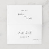 のテーブル結婚座席表(名前と食事の選択) プレイスカード (外部開封)