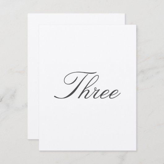 のテーブ伝統的ル結婚番号 招待状 (正面/裏面)