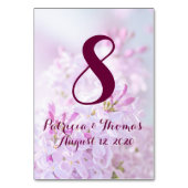 のテーブ結婚ルカードのカスタマイズ テーブルナンバー (裏面)