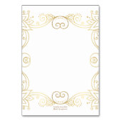 のテーブ結婚ルカード保管者フローラ テーブルナンバー (裏面)