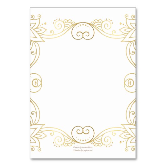 のテーブ結婚ルカード保管者フローラ テーブルナンバー (裏面)