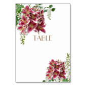 のテーブ結婚ルカード保管者フローラ テーブルナンバー (正面)