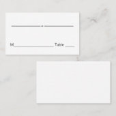 のテーブ結婚ルカード番号ゲスト座席表 プレイスカード (正面/裏面)