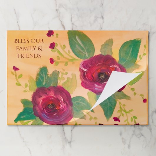 のテーブ結婚ルデコレータ紙ランチョンマット ペーパーパッド (折り畳み)