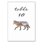 のテーブ結婚ルナンツウエスタンマウン素朴トウルフ テーブルナンバー (裏面)