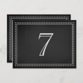 のテーブ結婚ルナンバカードChalkboard ポストカード (正面/裏面)