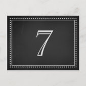 のテーブ結婚ルナンバカードChalkboard ポストカード (正面)