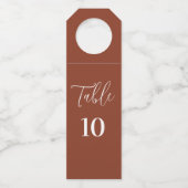 のテーブ結婚ルナンバテラコッタブラウン ボトルネックタグ (正面)